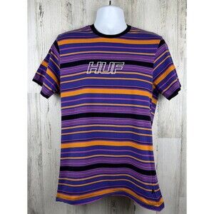 Huf Embroidered Skateboard Streetwear T-Shirt Large (20x28)